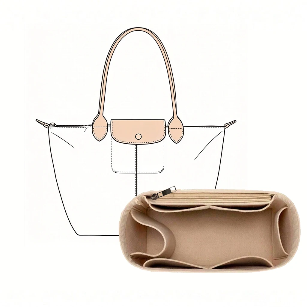 Wallets - Tasorganizer, vilt tasinzet, make-up opbergverdeler voor