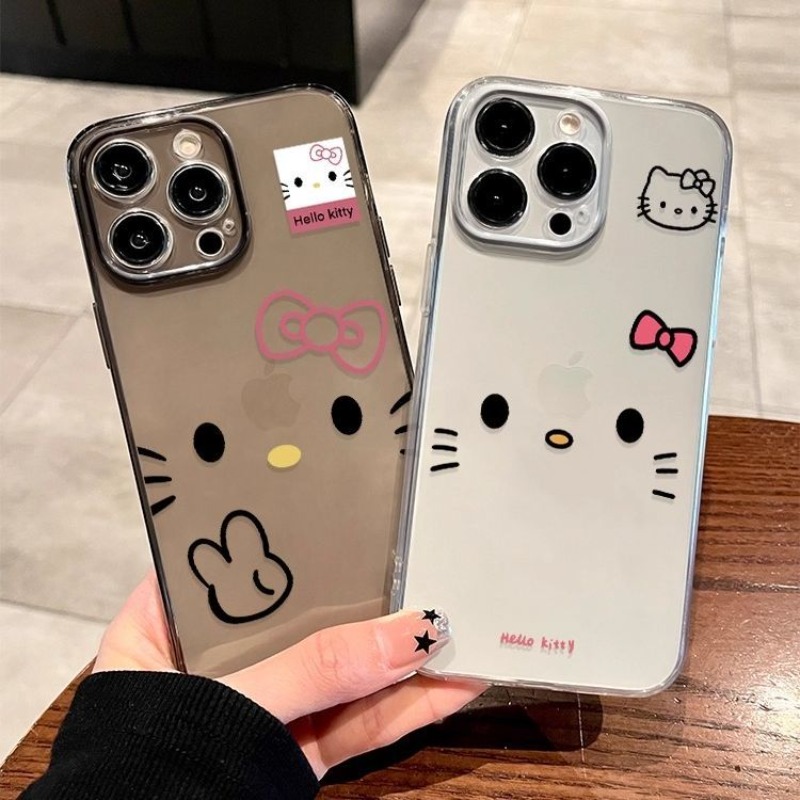 Luggage Protective Cover Transparent - Cartoon Anime Kat Transparante Space Telefoonhoesje