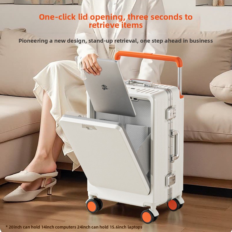 Spinner Wheel Rolling Suitcase 20 Inch - 20/24/26 inch aluminium frame koffer met