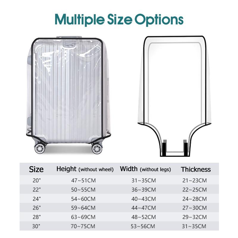 Waterdichte, transparante baga - Luggage Protective Cover Transparent recensie en prijs