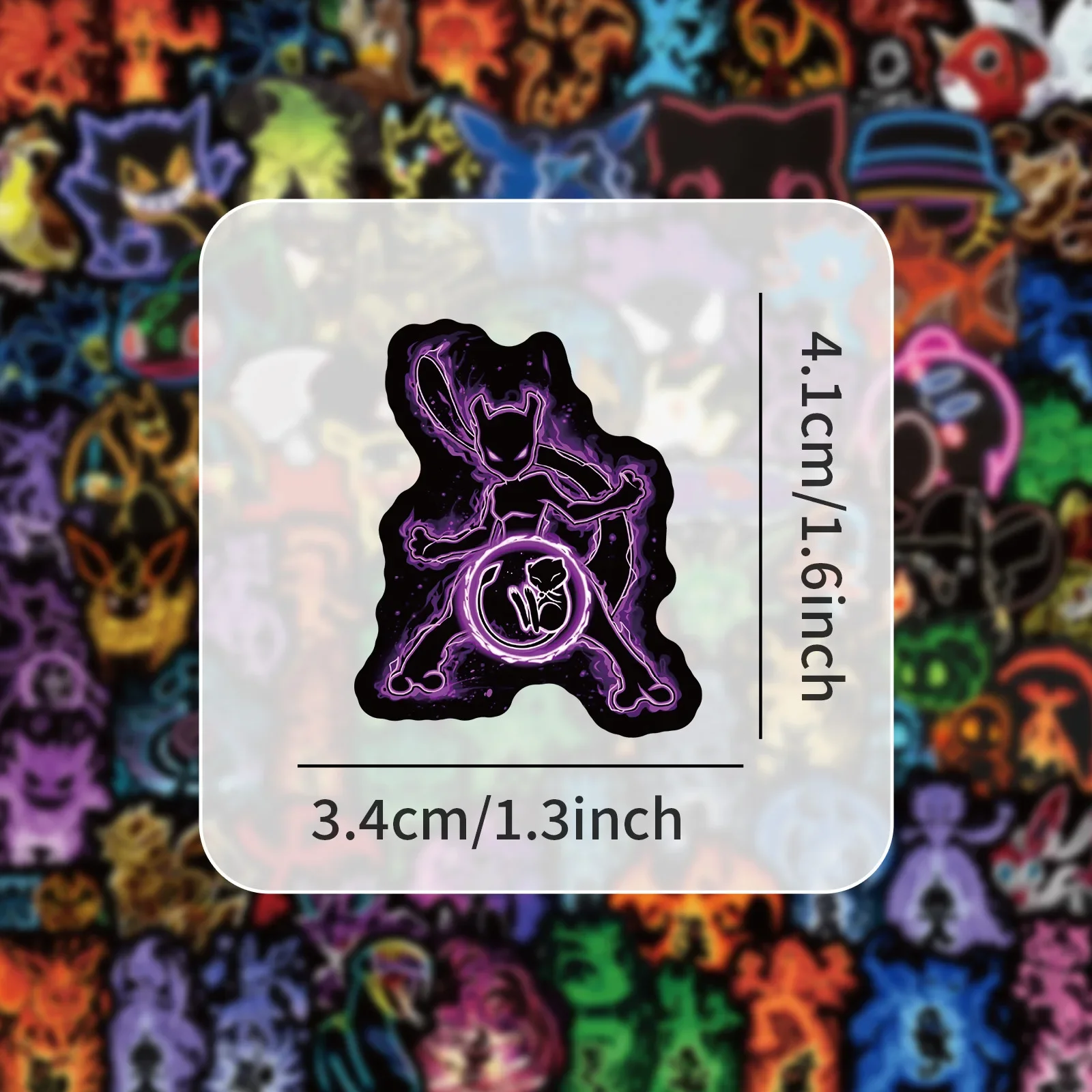 100 stuks neon Pokémon-sticker - Luggage recensie en prijs
